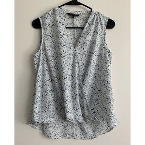 Banana Republic Factory Printed Twist Hemp Top